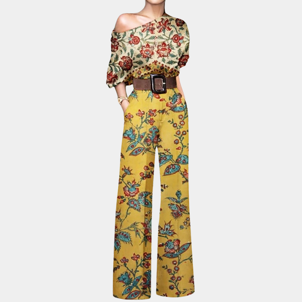 Isabelle | Stylish Off-Shoulder Jumpsuit - Elle Melbourne