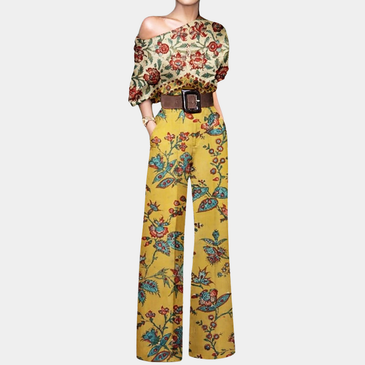 Isabelle | Stylish Off-Shoulder Jumpsuit - Elle Melbourne