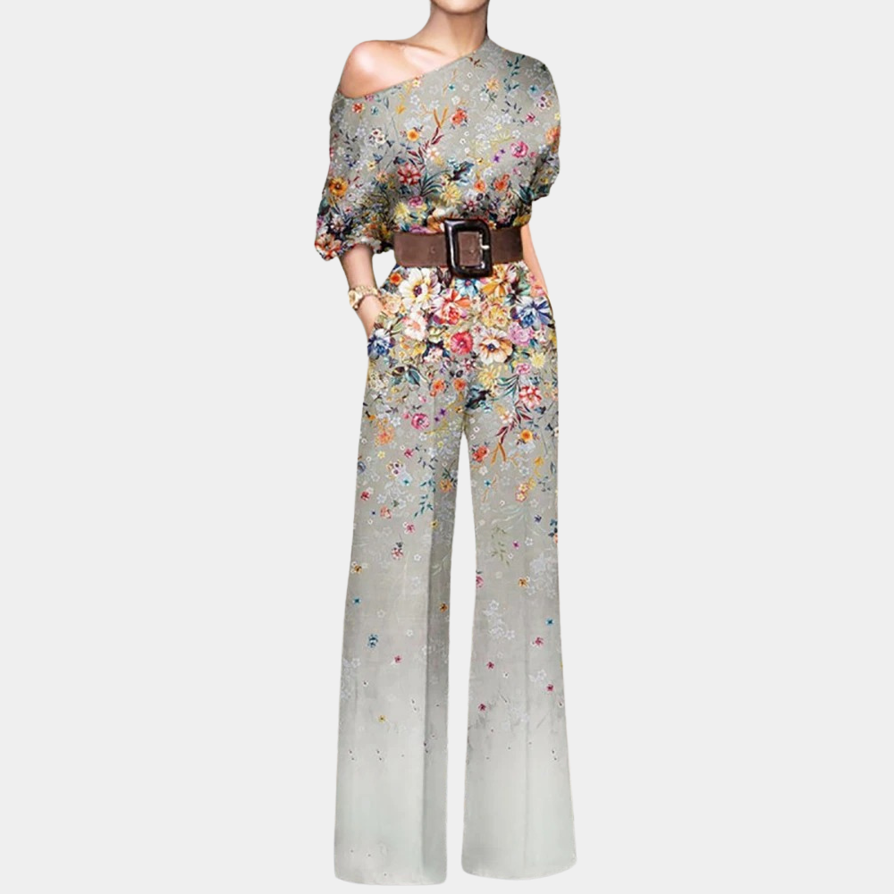 Isabelle | Stylish Off-Shoulder Jumpsuit - Elle Melbourne