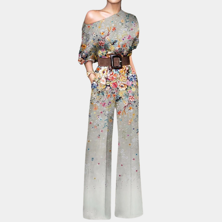 Isabelle | Stylish Off-Shoulder Jumpsuit - Elle Melbourne
