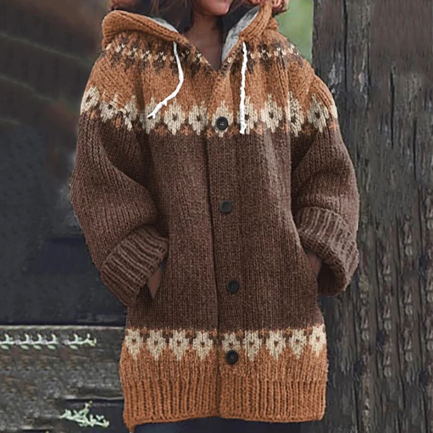 Phoebe ™ | Stylish Nordic Hooded Cardigan - Elle Melbourne