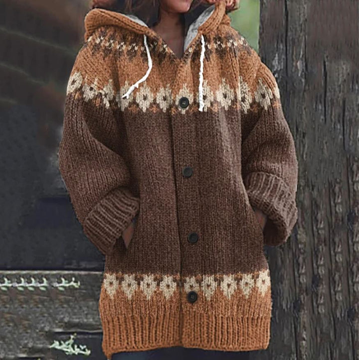 Phoebe ™ | Stylish Nordic Hooded Cardigan - Elle Melbourne