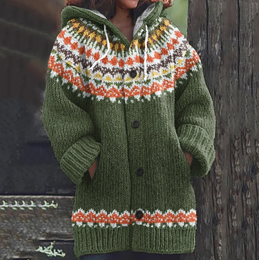 Molly ™ | Stylish Nordic Hooded Cardigan - Elle Melbourne