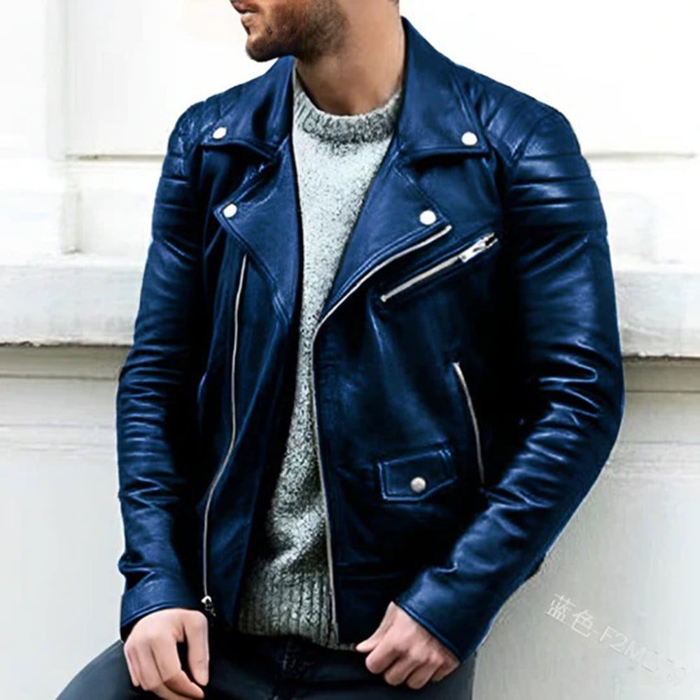 Niels ™ | Classic Leather Biker Jacket for Men - Elle Melbourne