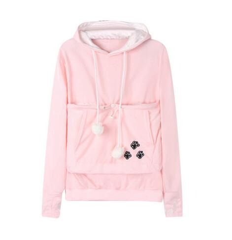 Hannah ™ | Fun Pet Pouch Hoodie with Pom-Poms - Elle Melbourne