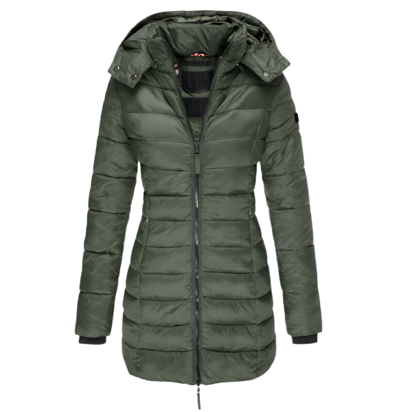 Iris ™ | Women's Long Hooded Puffer Jacket - Elle Melbourne