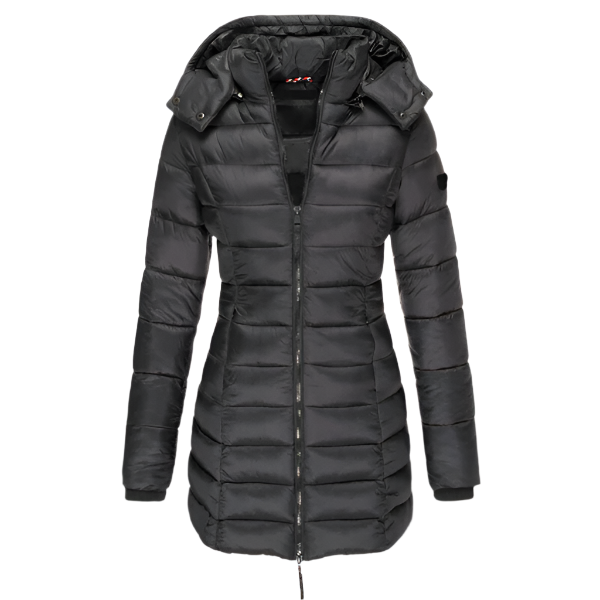 Iris ™ | Women's Long Hooded Puffer Jacket - Elle Melbourne