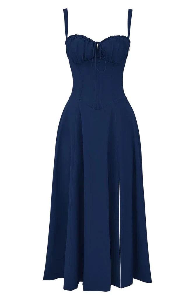 Freya | Stylish Floral Midi Dress - Elle Melbourne
