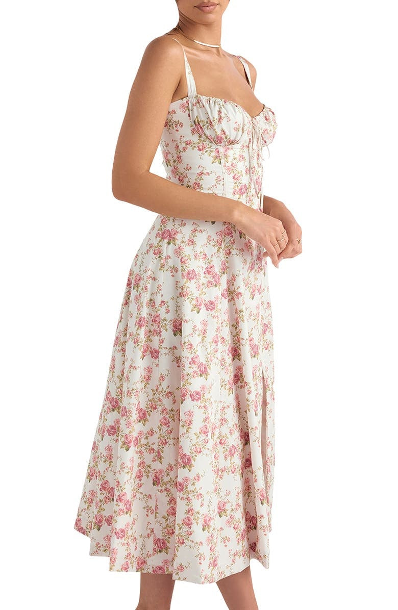 Freya | Stylish Floral Midi Dress - Elle Melbourne