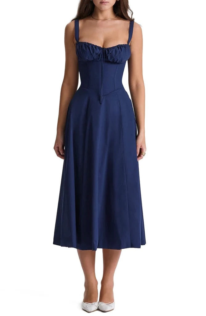 Freya | Stylish Floral Midi Dress - Elle Melbourne
