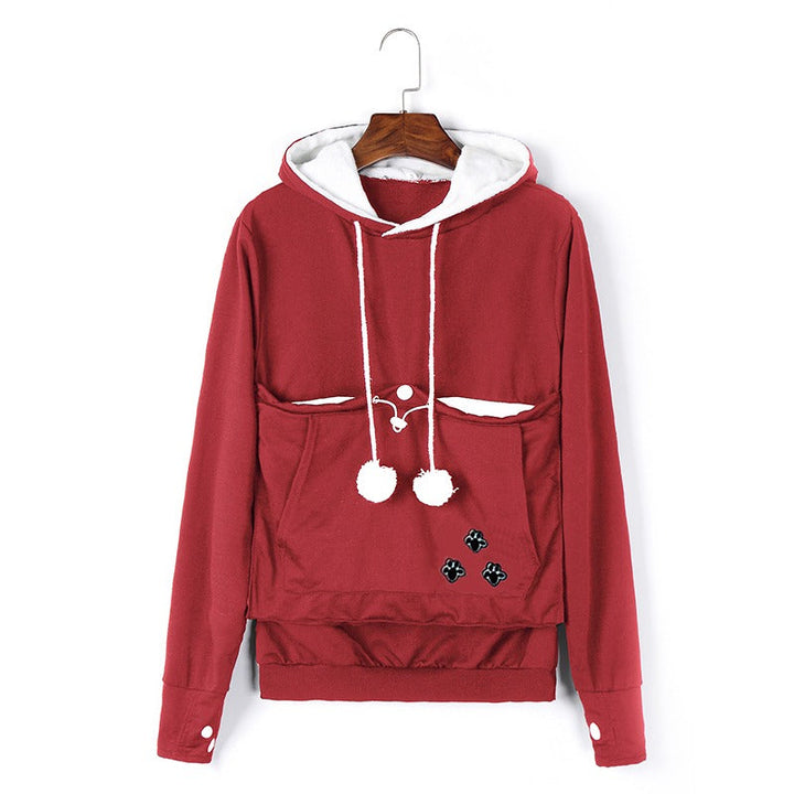Hannah ™ | Fun Pet Pouch Hoodie with Pom-Poms - Elle Melbourne