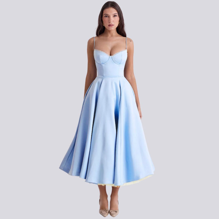 Kira | Elegant A-Line Maxi Dress - Elle Melbourne
