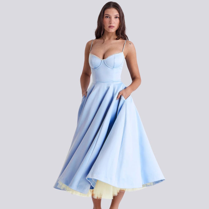 Kira | Elegant A-Line Maxi Dress - Elle Melbourne