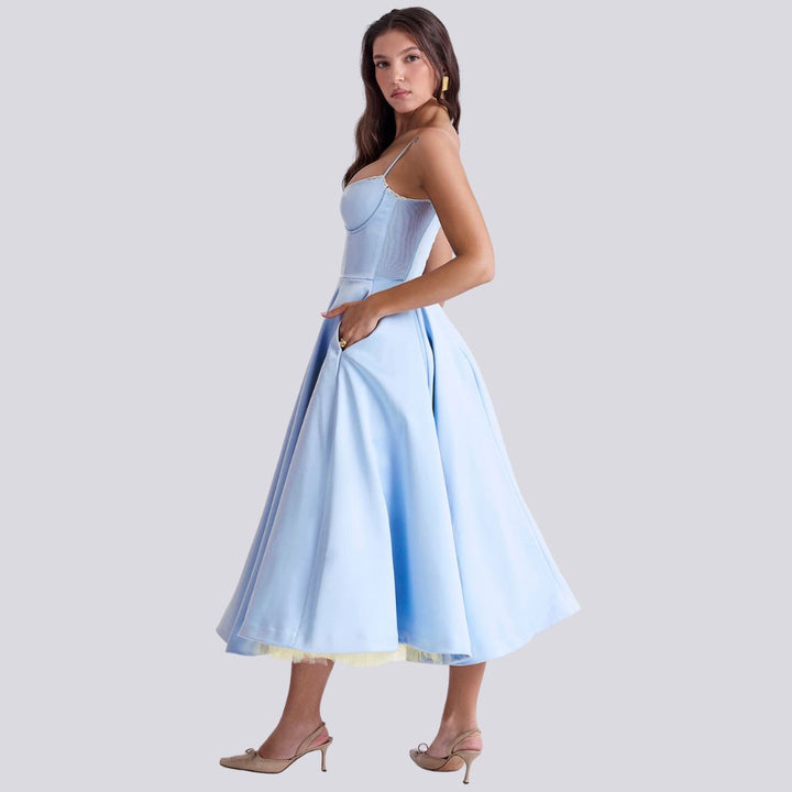 Kira | Elegant A-Line Maxi Dress - Elle Melbourne