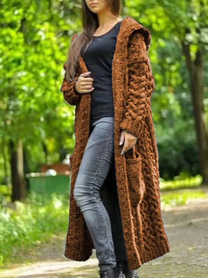 Eloise | Knitted Hooded Cardigan