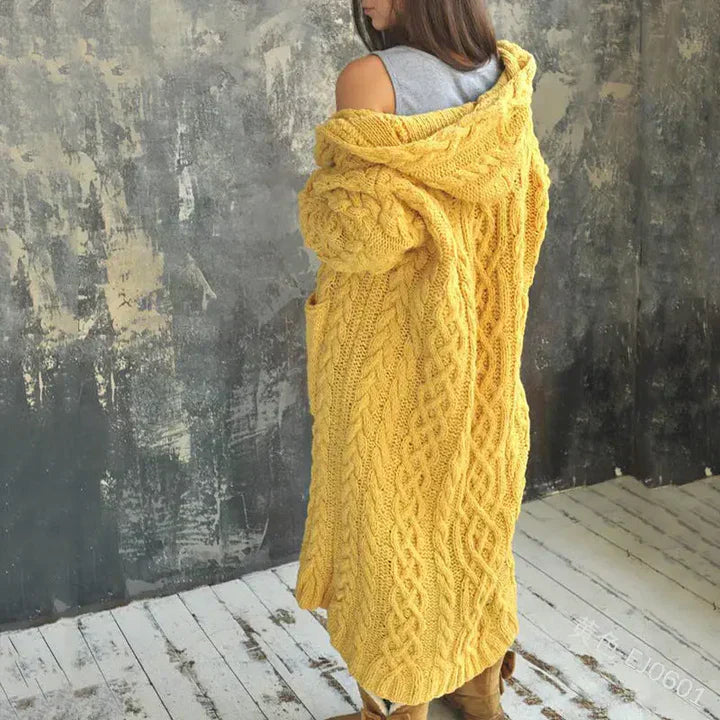 Eloise | Knitted Hooded Cardigan
