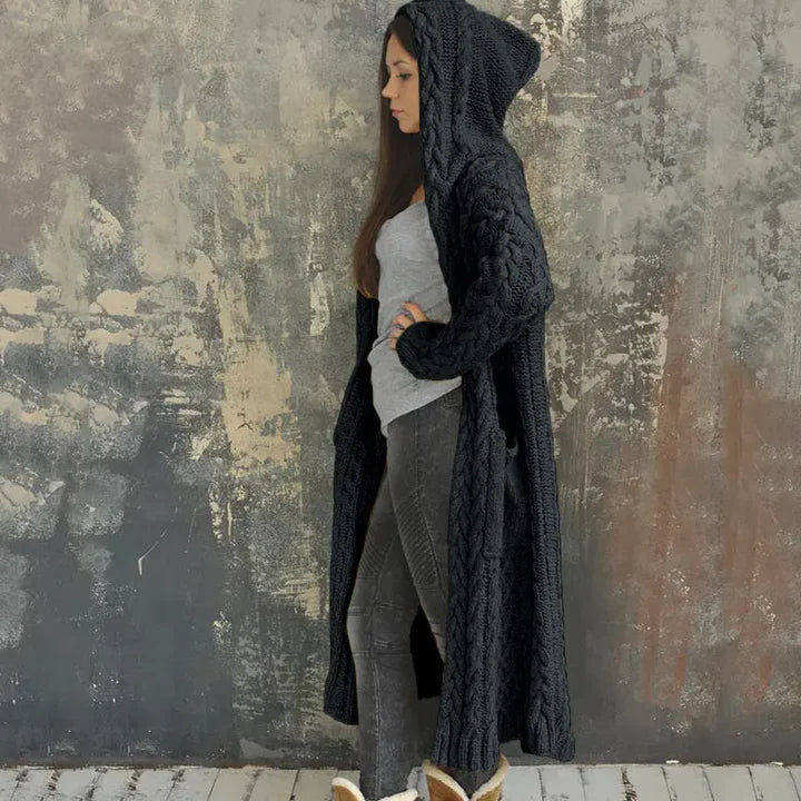 Eloise | Knitted Hooded Cardigan