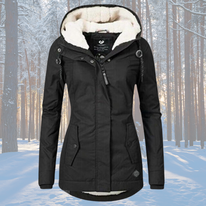 Naomi ™ | Fleece Lined Hooded Parka Jacket - Elle Melbourne