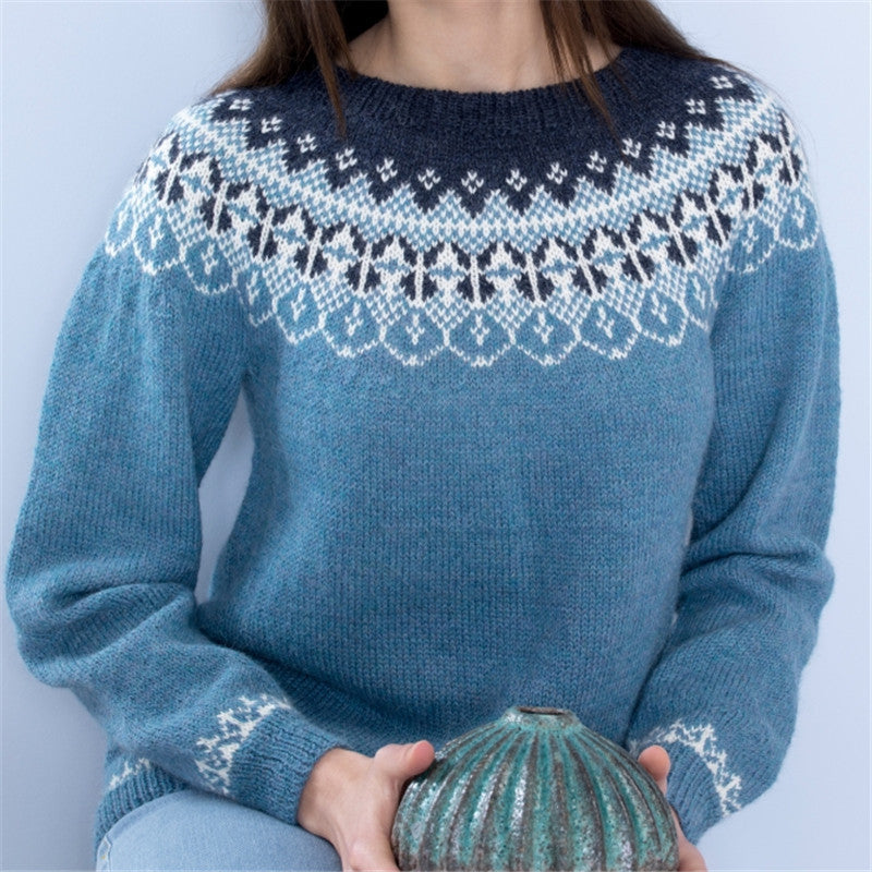Zoe™ | Nordic Fair Isle Knit Sweater - Elle Melbourne