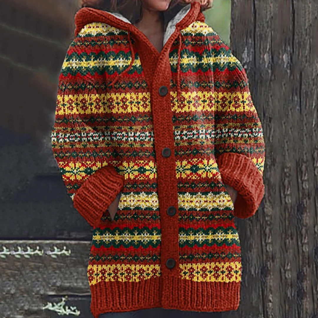 Zoey ™ | Women's Fair Isle Knit Cardigan - Elle Melbourne