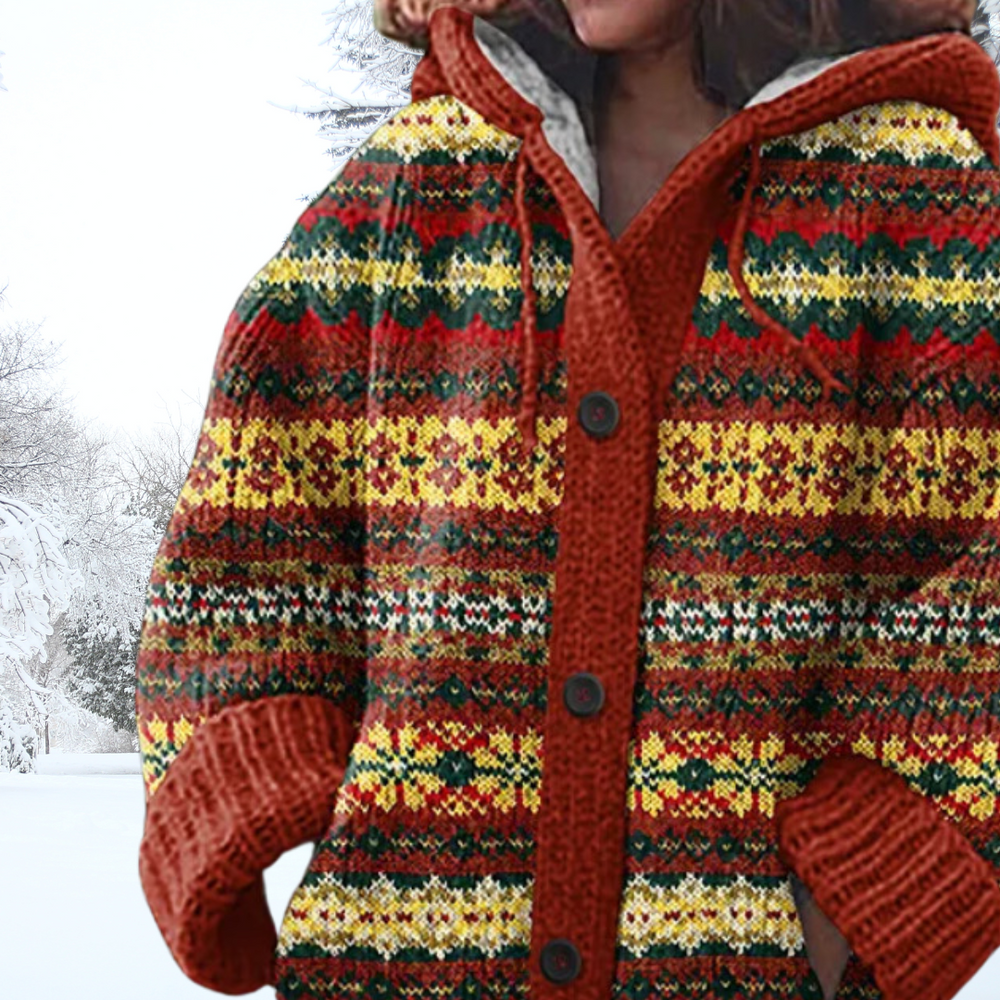 Zoey ™ | Women's Fair Isle Knit Cardigan - Elle Melbourne