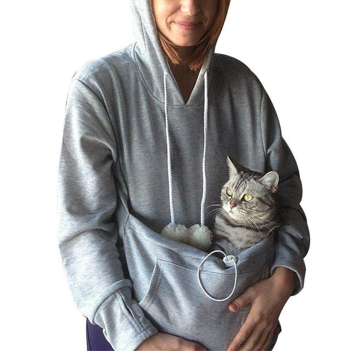 Hannah ™ | Fun Pet Pouch Hoodie with Pom-Poms - Elle Melbourne