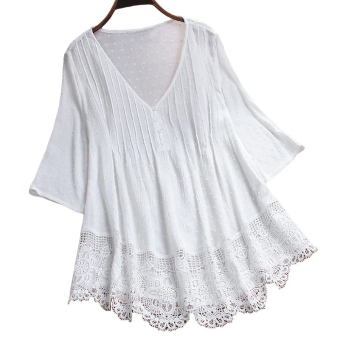 Caroline™ | Elegant Whisper Boho Blouse - Elle Melbourne