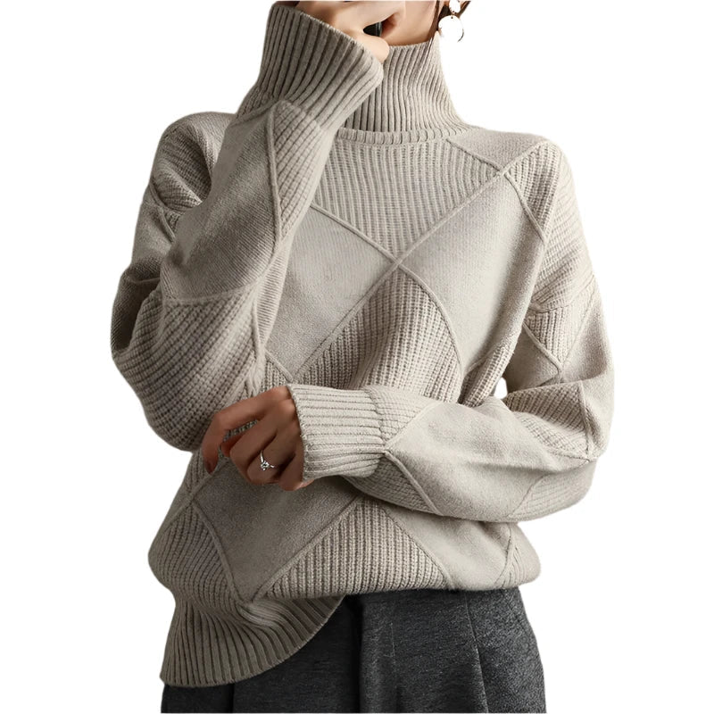 Mila | Stylish Turtleneck Sweater - Elle Melbourne