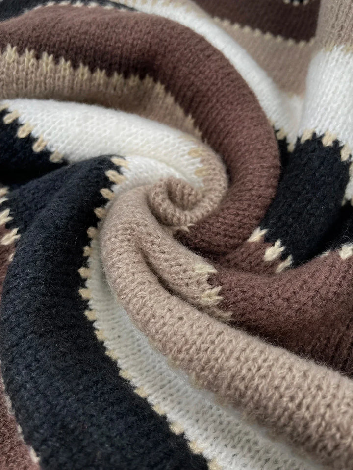 Cristina™ | Block Design Knit Sweater - Elle Melbourne