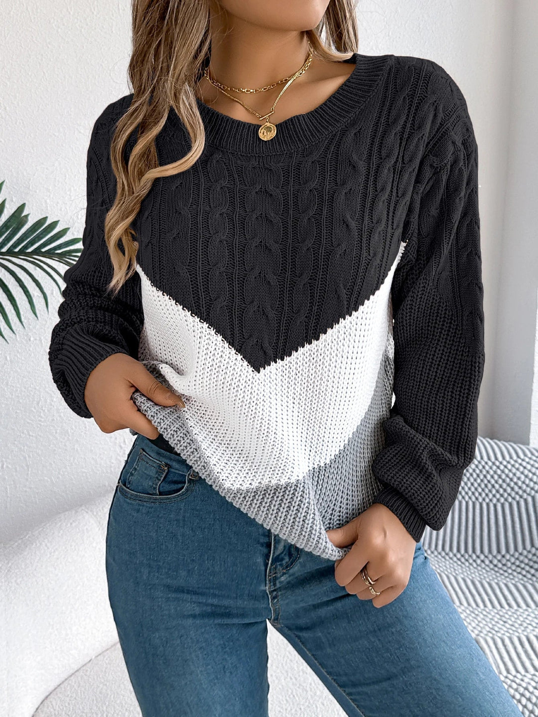 Eloise™ | Cable Knit Sweater - Elle Melbourne