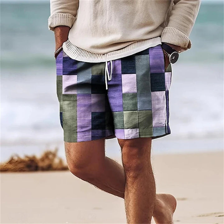 Denis™ | Stylish Plaid Board Shorts - Elle Melbourne