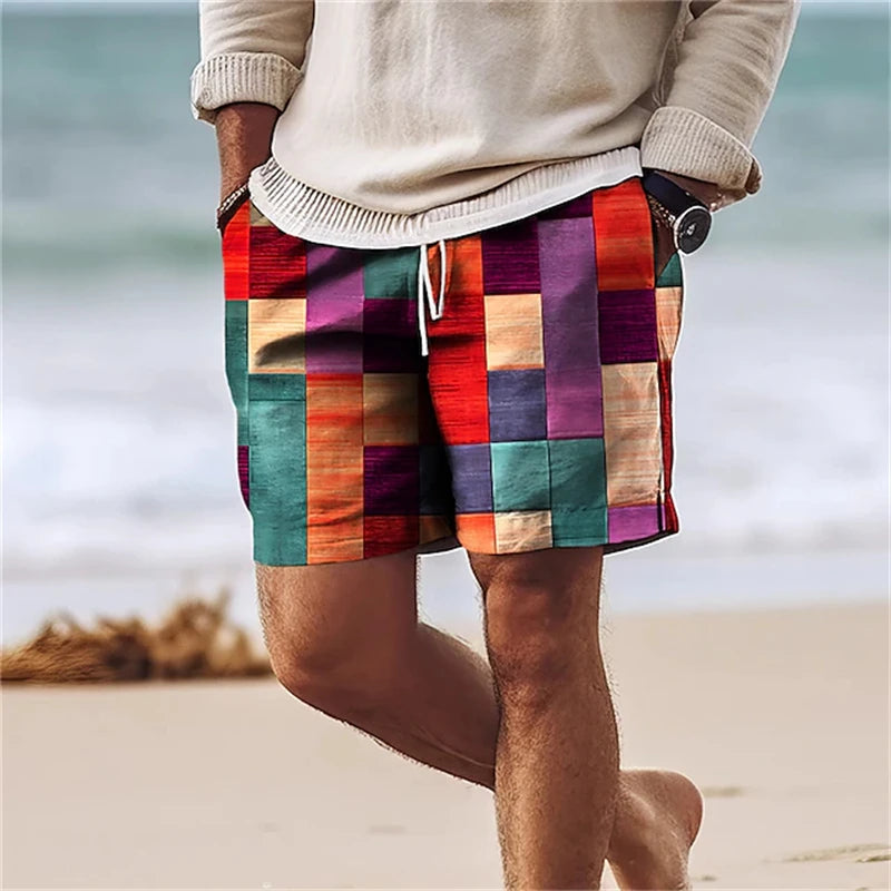 Denis™ | Stylish Plaid Board Shorts - Elle Melbourne