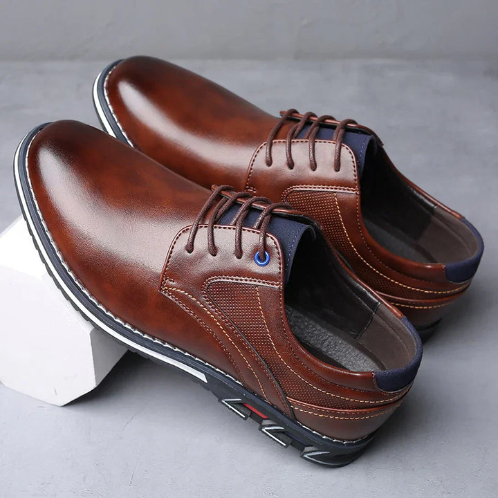 Owen | Stylish Black Lace-Up Dress Shoes - Elle Melbourne