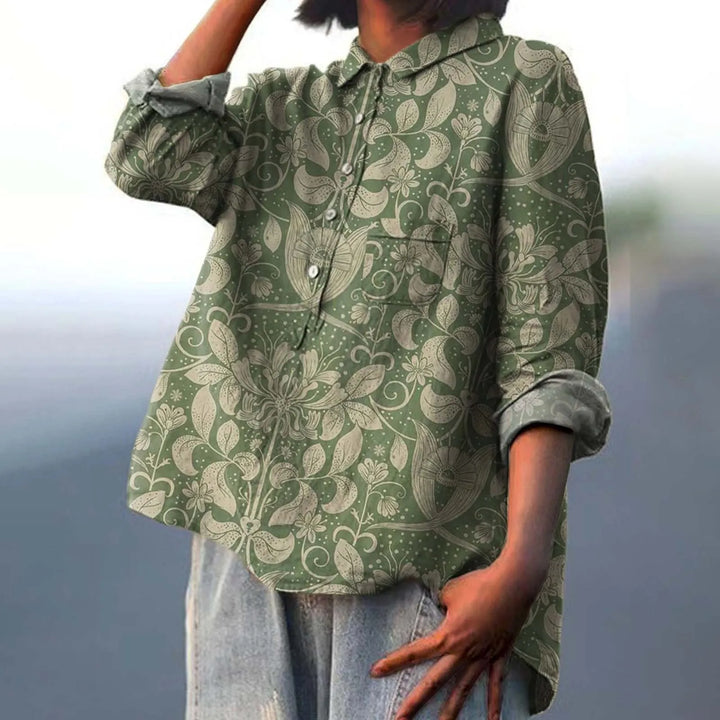 Maxine™ | Vibrant Oversized Button-Up Shirt