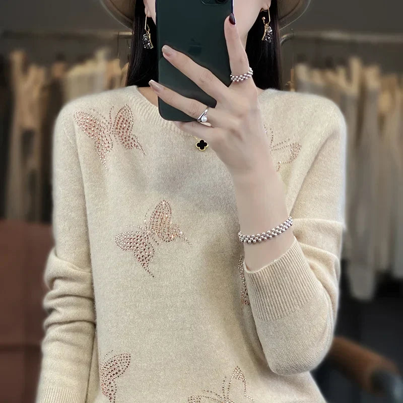 Costanza™ | Butterfly Knit Sweater - Elle Melbourne