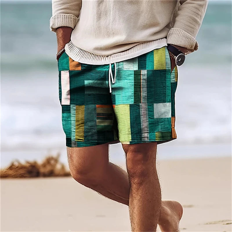 Denis™ | Stylish Plaid Board Shorts - Elle Melbourne