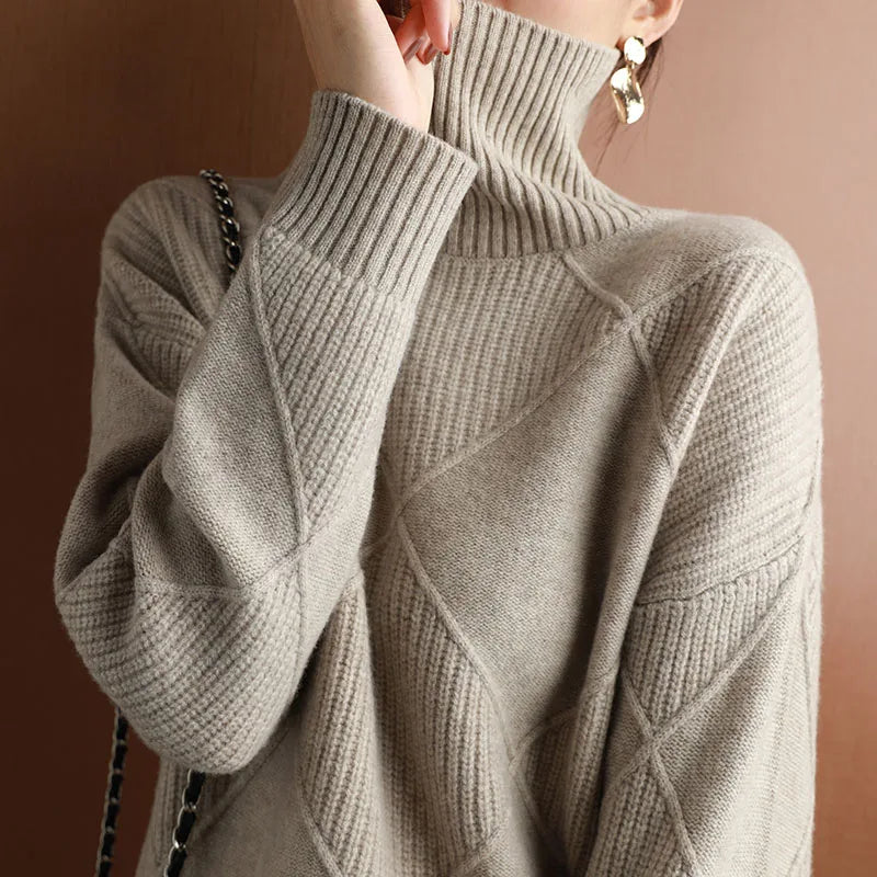 Mila | Stylish Turtleneck Sweater - Elle Melbourne