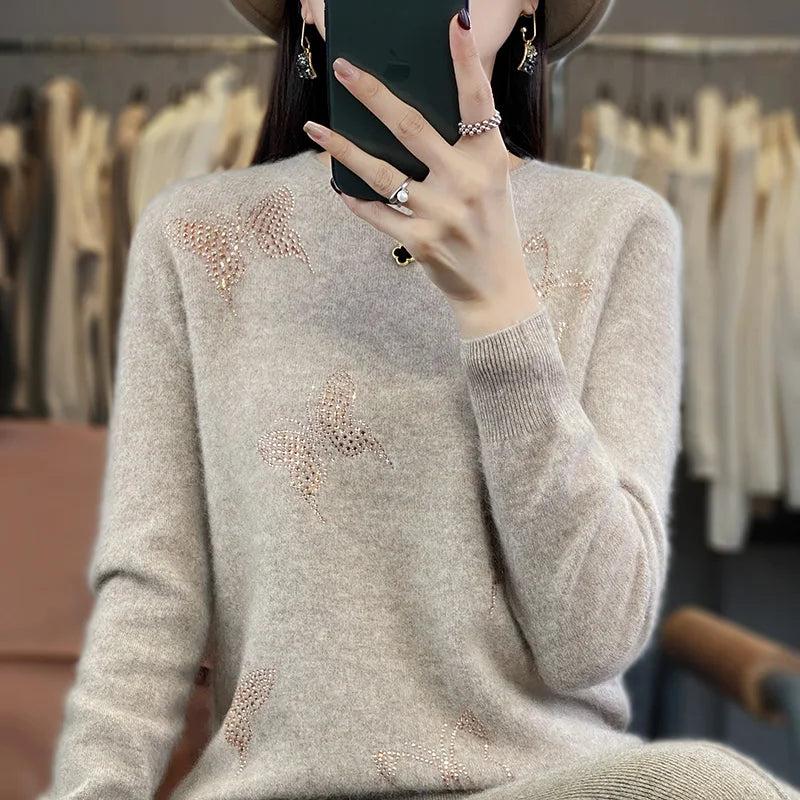 Costanza™ | Butterfly Knit Sweater - Elle Melbourne