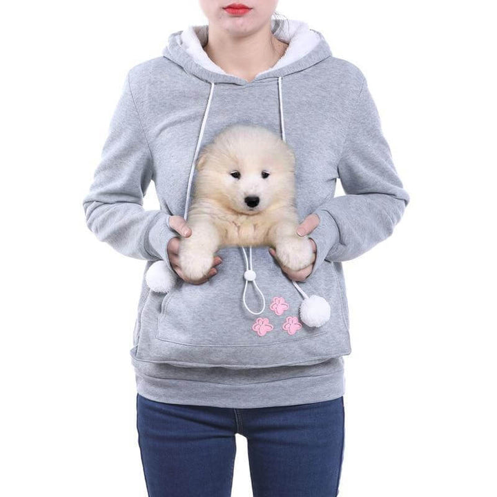 Hannah ™ | Fun Pet Pouch Hoodie with Pom-Poms - Elle Melbourne