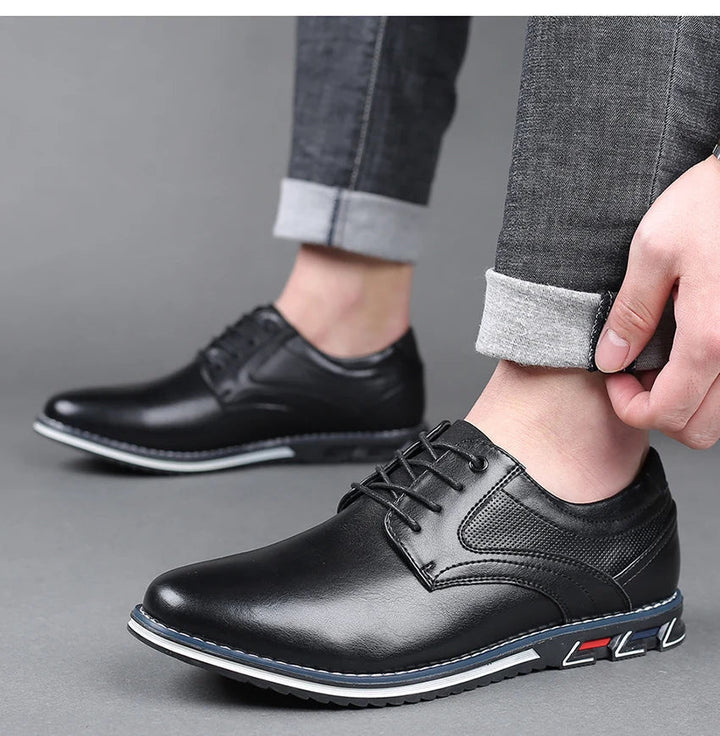 Owen | Stylish Black Lace-Up Dress Shoes - Elle Melbourne