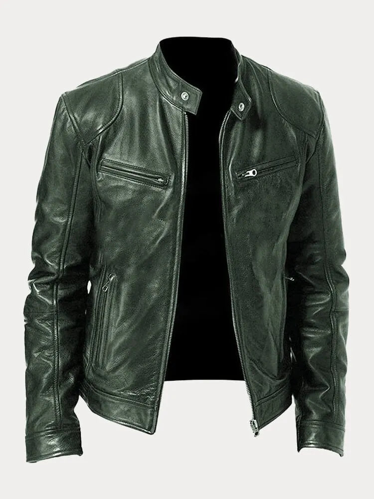 Rino™ | Stylish Biker Leather Jacket - Elle Melbourne