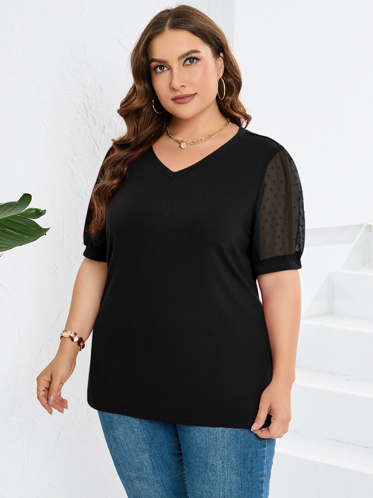 Janne™ |  V-Neck Sleeve Belly Cover Top - Elle Melbourne