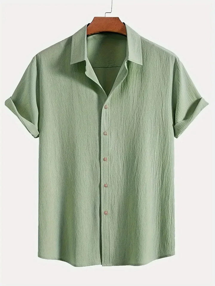 Ward™ | Men's Textured Crinkle Shirt - Elle Melbourne