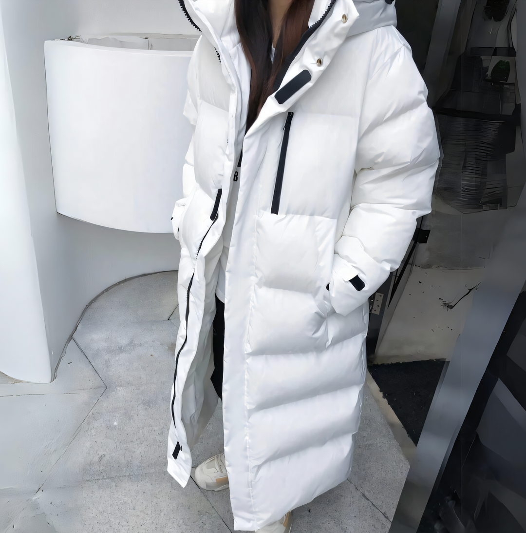 Lauren | Stylish Long Puffer Jacket - Elle Melbourne