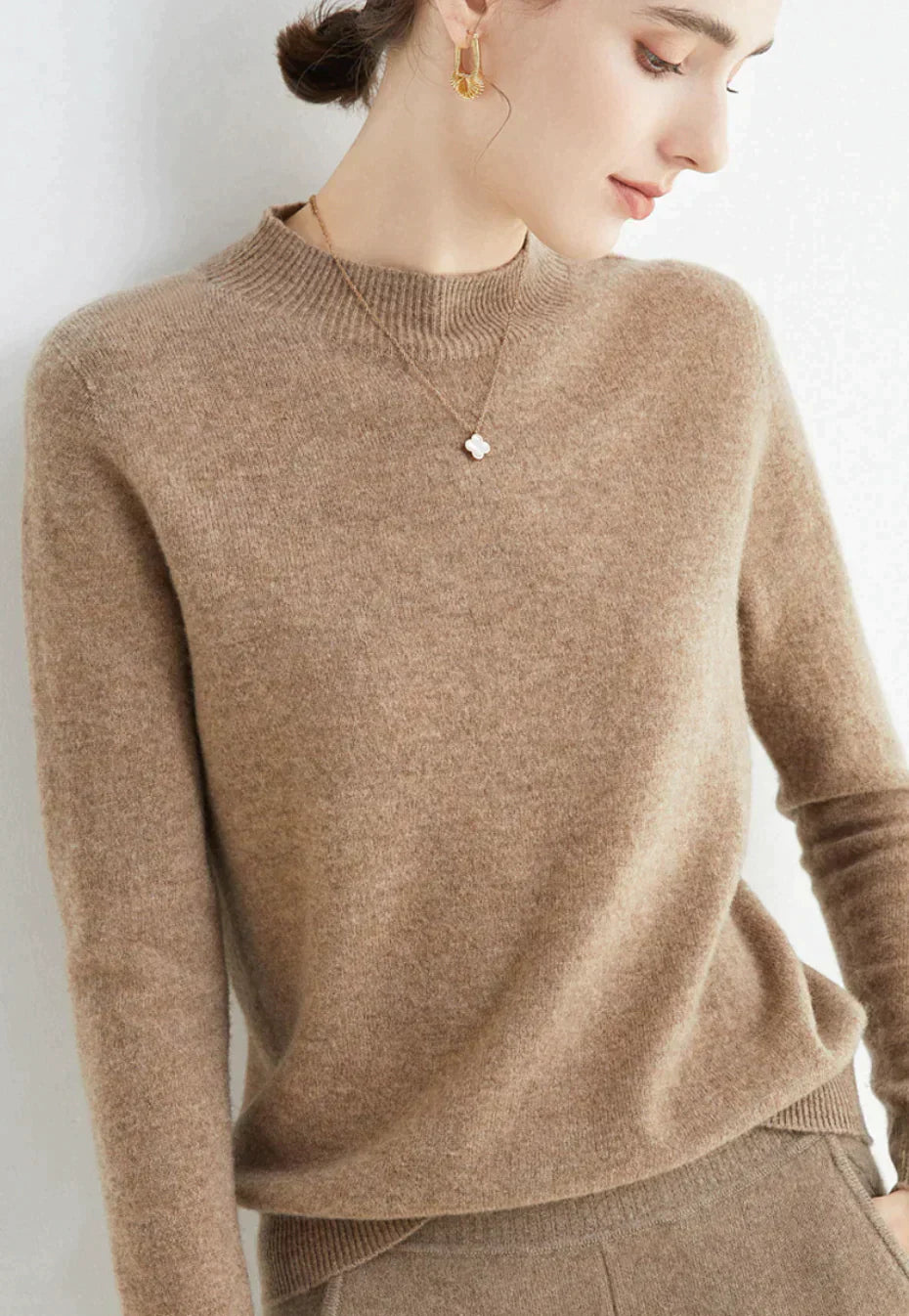 Avery™ | Stylish High-Neck Sweater - Elle Melbourne