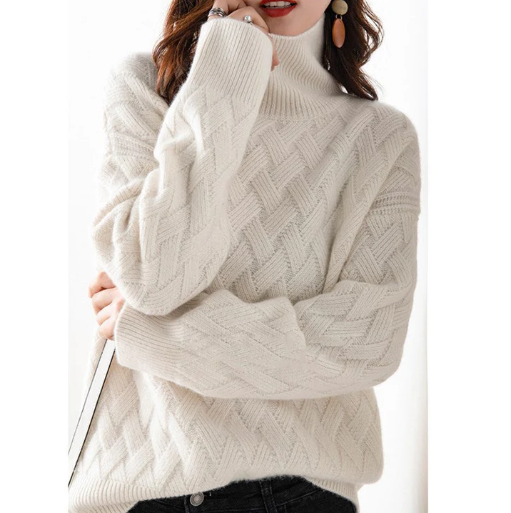 Chloe | Cable Knit Turtleneck Sweater