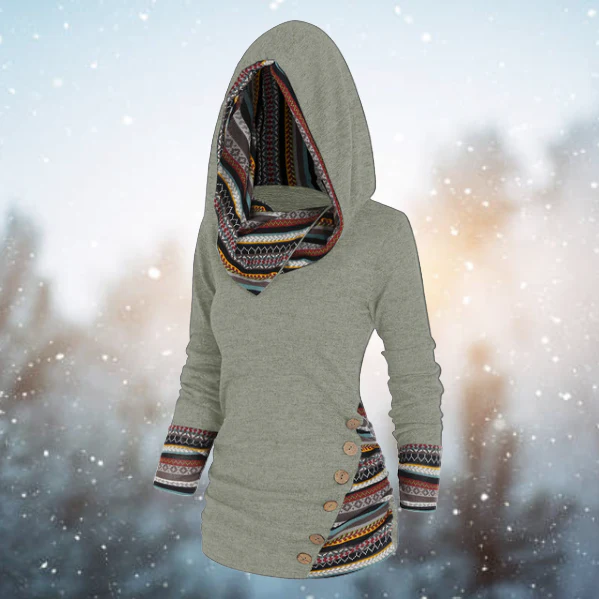 Carla | Boho-Style Hooded Sweater