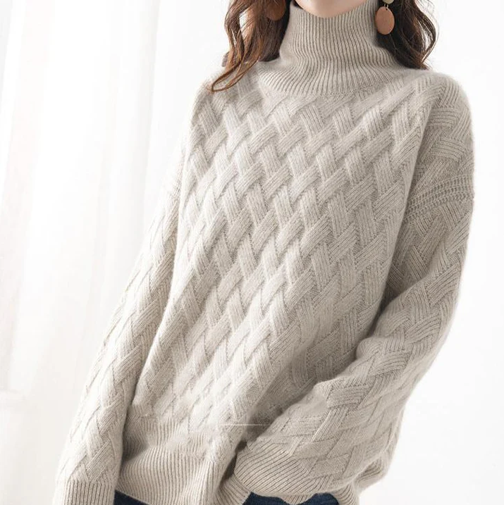 Chloe | Cable Knit Turtleneck Sweater