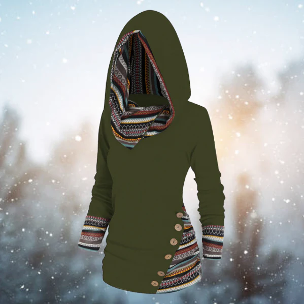 Carla | Boho-Style Hooded Sweater