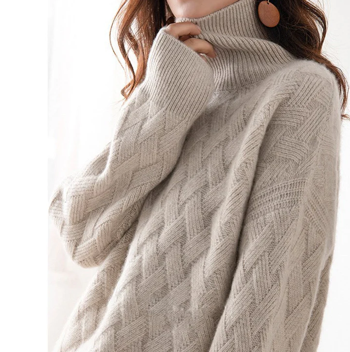 Chloe | Cable Knit Turtleneck Sweater